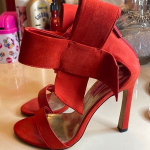 Betsey Johnson red bow heels